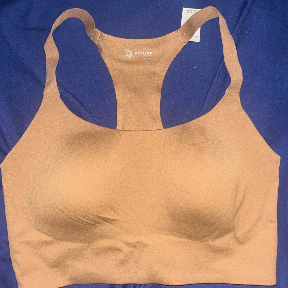OFFLINE by Aerie Real Me Hold Up! Racerback Sports Bra
